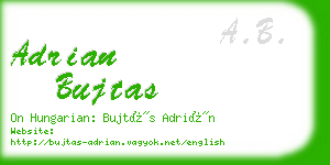 adrian bujtas business card